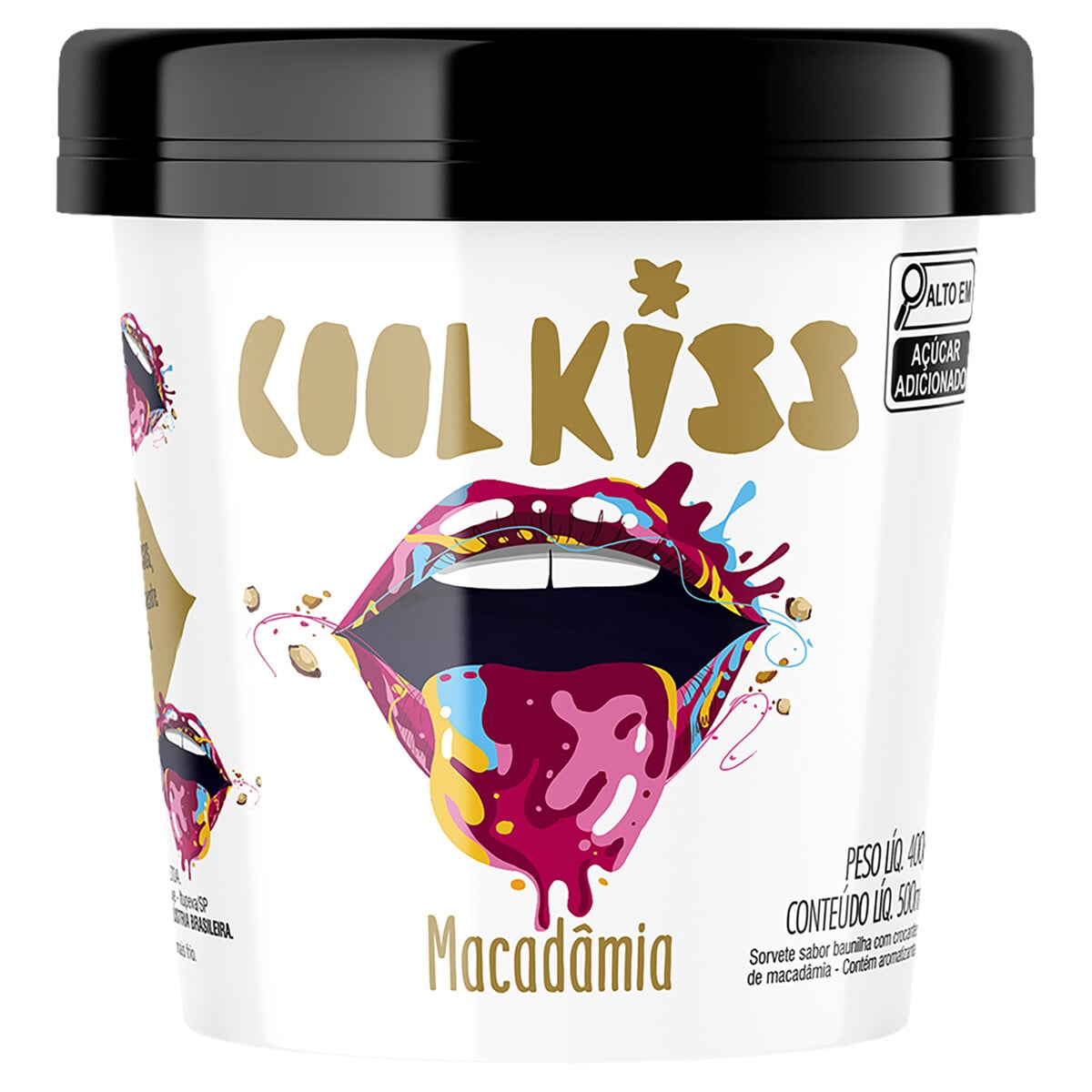 Sorvete Cool Kiss Macadâmia - 500ml